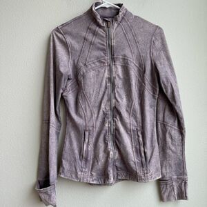 Lululemon Define Jacket Dye Ice Wash Violet Verbena Pink Purple Size 8 Medium